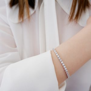 Bracciale Tennis in argento925 e zirconi bianchi