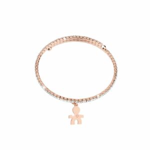 MY WORLD Bracciale Charm Bambino - Oro Rosa