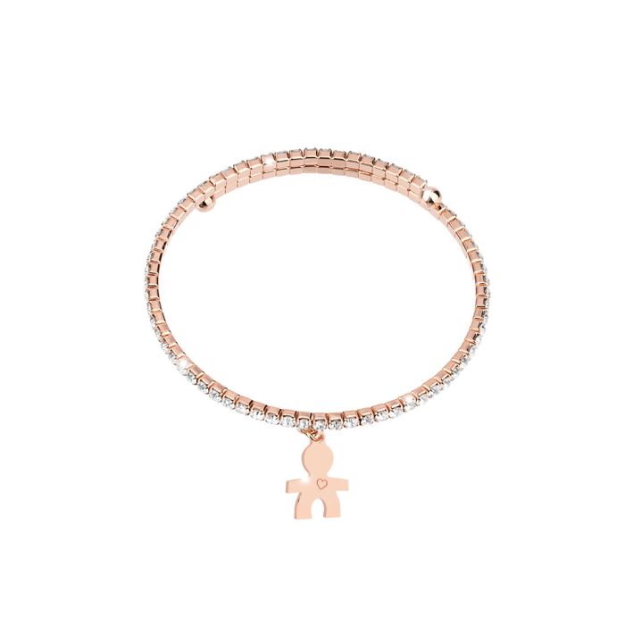 MY WORLD Bracciale Charm Bambino - Oro Rosa