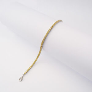 Bracciale Tennis in argento925 e zirconi gialli