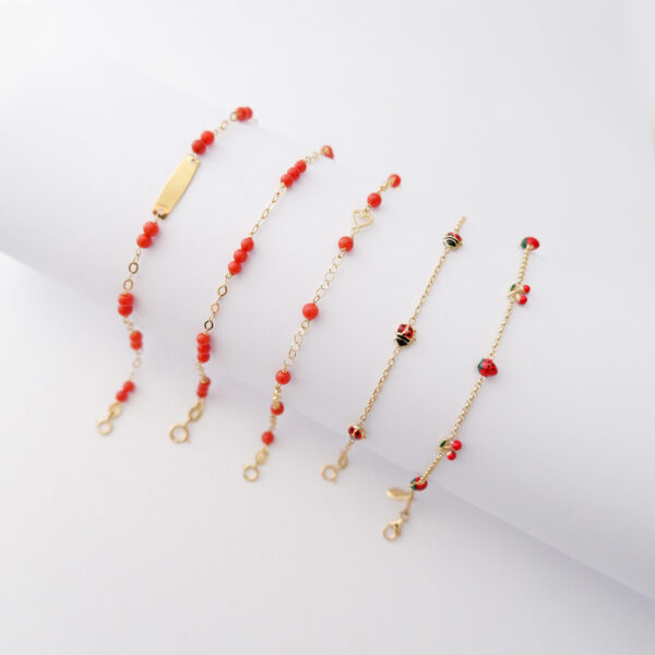 Bracciale Bimba Coccinelle in oro 18kt e smalto colorato - immagine 3