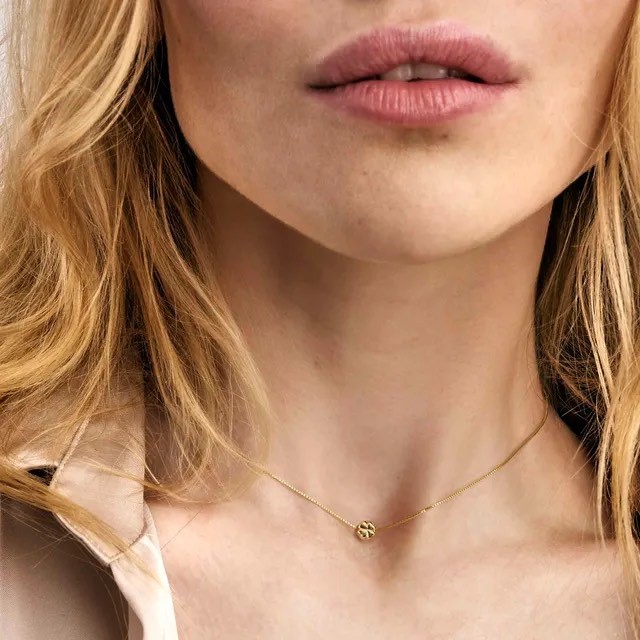 ARMONICA Collana Quadrifoglio Oro - immagine 3