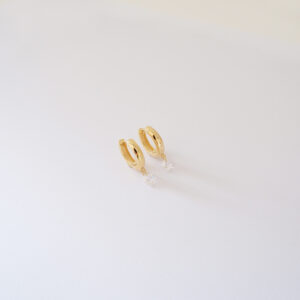 Hoops Zircone pendente Gold