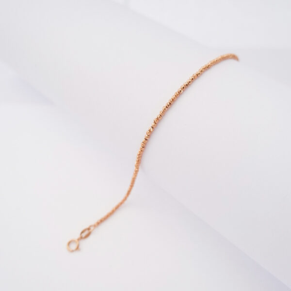 Bracciale Mini Sfere diamantate in oro rosa 18kt - immagine 2