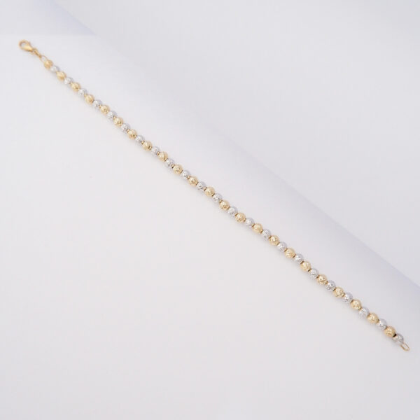 Bracciale Sfere diamantate piccole in oro 18kt - immagine 5