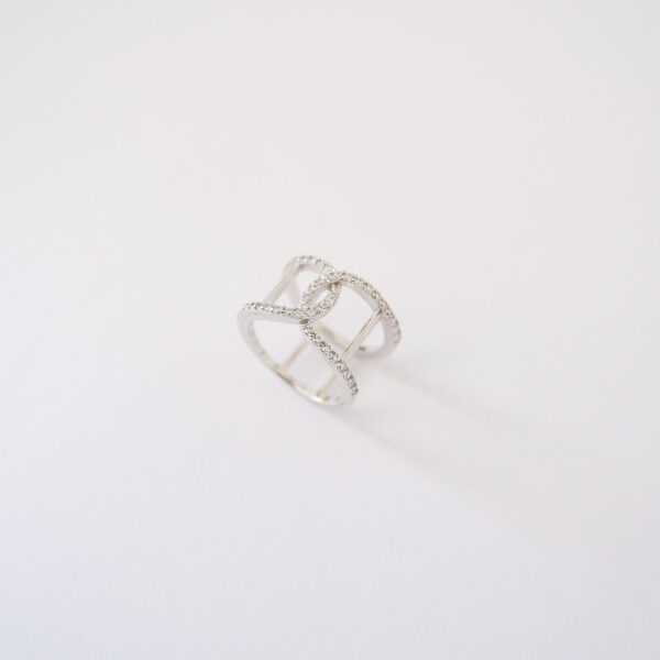 Anello Fascia Intreccio – Misura 12 - immagine 3