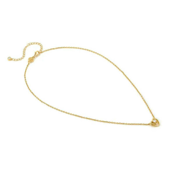 COSMICLOVE Collana Cuore Oro con zircone - immagine 2