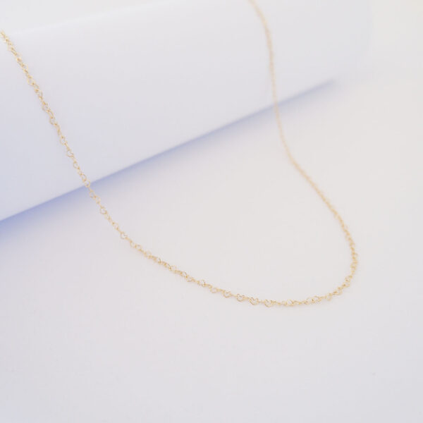 Collana Filo D'oro 18kt - Cuoricini - immagine 2