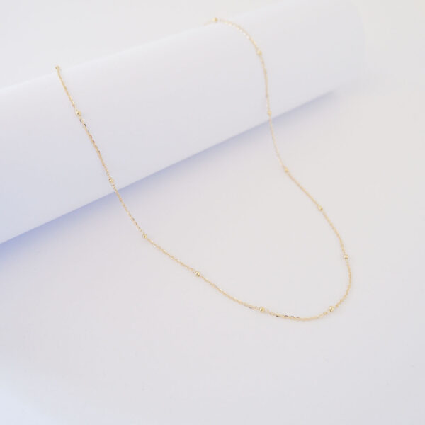 Collana Filo D'oro 18kt - Pallina - immagine 2
