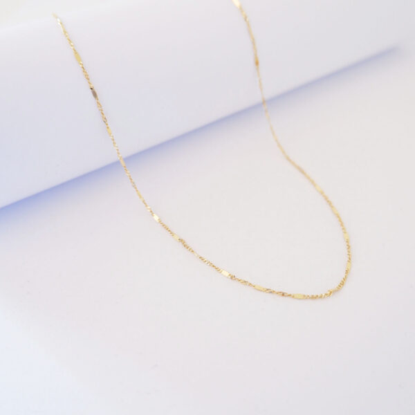 Collana Filo D'oro 18kt - Singapore Specchietti - immagine 2