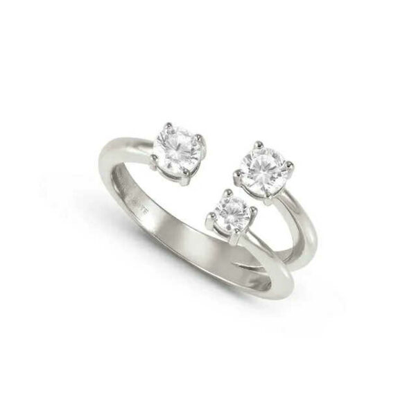 FASHION ERA Anello con 3 Cubic Zirconia