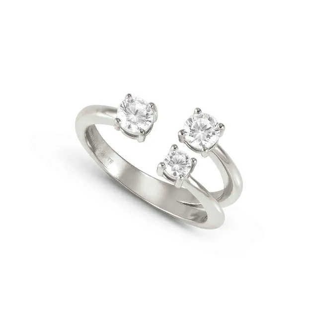 FASHION ERA Anello con 3 Cubic Zirconia