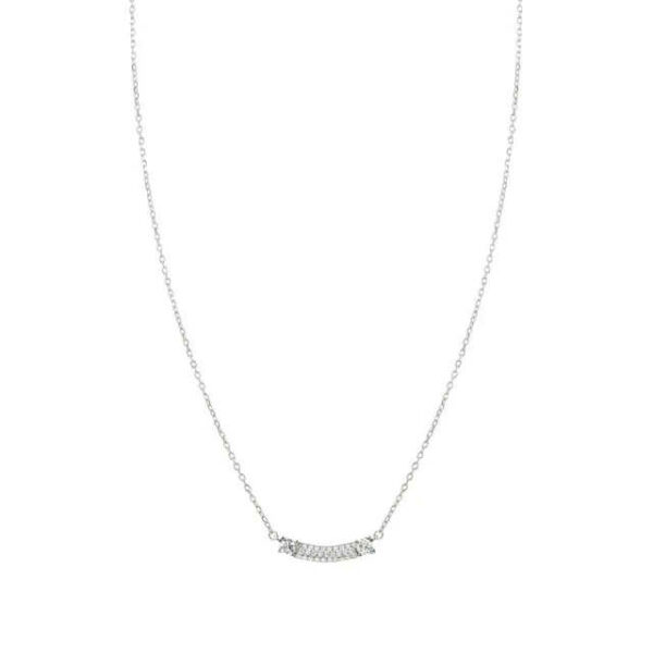 FASHION ERA Collana con centrale e pavè di zirconi