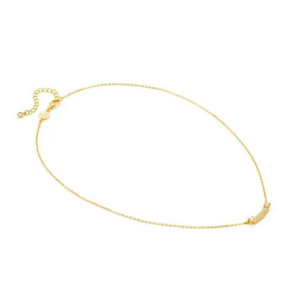 FASHION ERA Collana con centrale e pavè di zirconi Oro - immagine 2