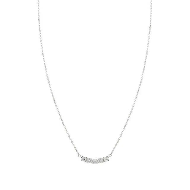 FASHION ERA Collana con centrale e pavè di zirconi