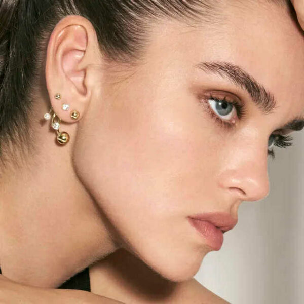 FASHION ERA Orecchini Sfere Oro - immagine 3