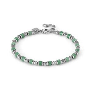 INSTICTSTYLE SEA EDITION Bracciale con pietre colorate – Avventurina Verde