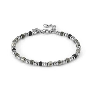 INSTICTSTYLE SEA EDITION Bracciale con pietre colorate – Grigio