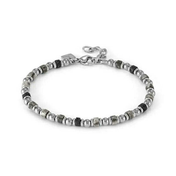 INSTICTSTYLE SEA EDITION Bracciale con pietre colorate – Grigio