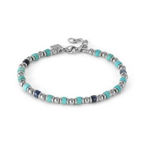 INSTICTSTYLE SEA EDITION Bracciale con pietre colorate – Turchese