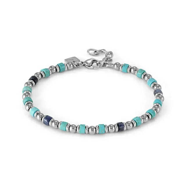 INSTICTSTYLE SEA EDITION Bracciale con pietre colorate – Turchese