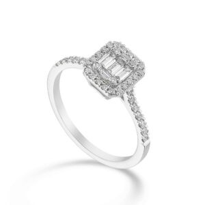 MAGICA - Anello Solitario in oro 18kt e diamanti tepper - NIHAMA