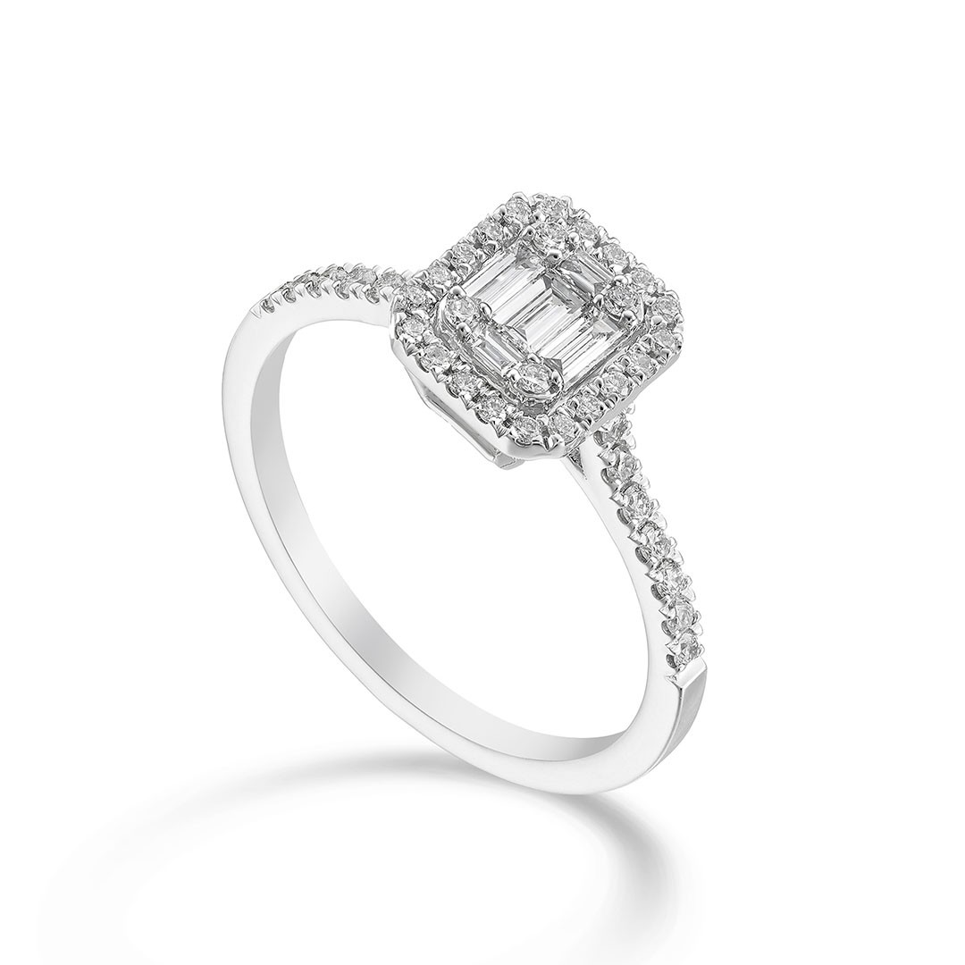 MAGICA - Anello Solitario in oro 18kt e diamanti tepper - NIHAMA