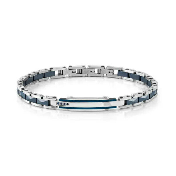 STRONG Bracciale con Zaffiri Blu e Ceramica Blu