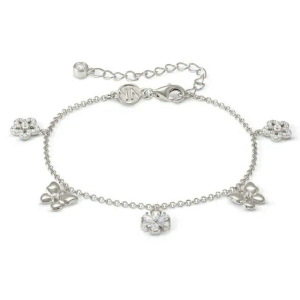 SWEETMADAME Bracciale con Fiori e Farfalle