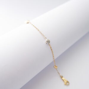 Bracciale Diamantato Bicolore in oro18kt