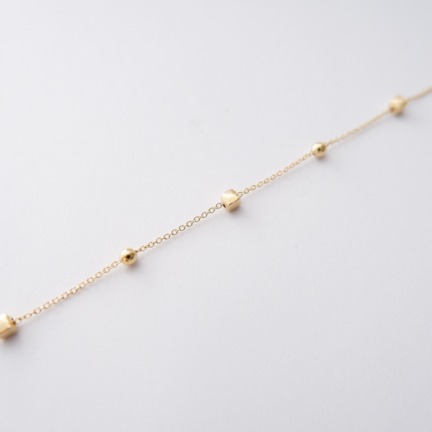 Bracciale Palline e Cubi in Oro 18kt