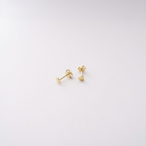 Orecchini Cuoricino in oro giallo 18kt - immagine 2