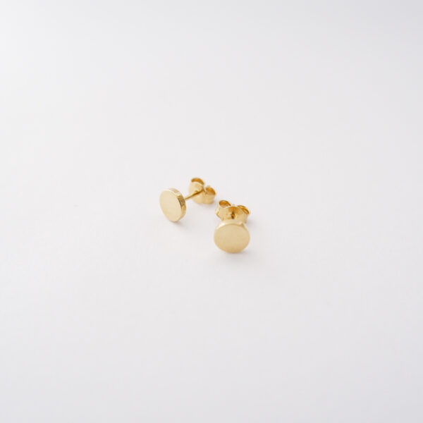 Orecchini Dischetto in oro giallo 18kt - immagine 2