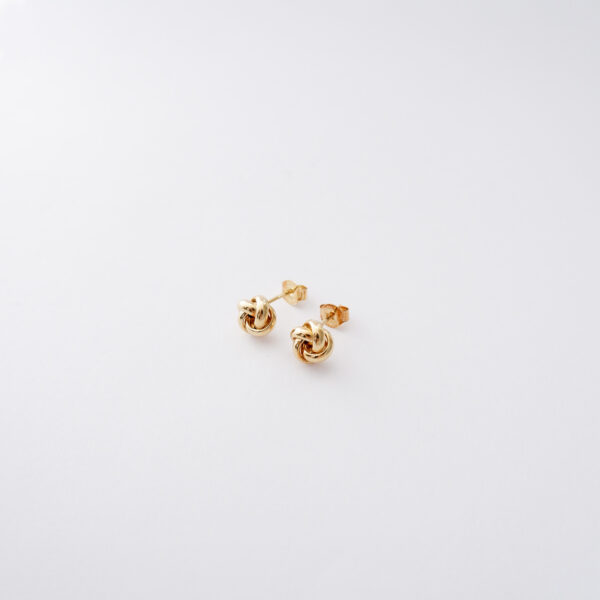 Orecchini Intreccio in oro giallo 18kt - immagine 2