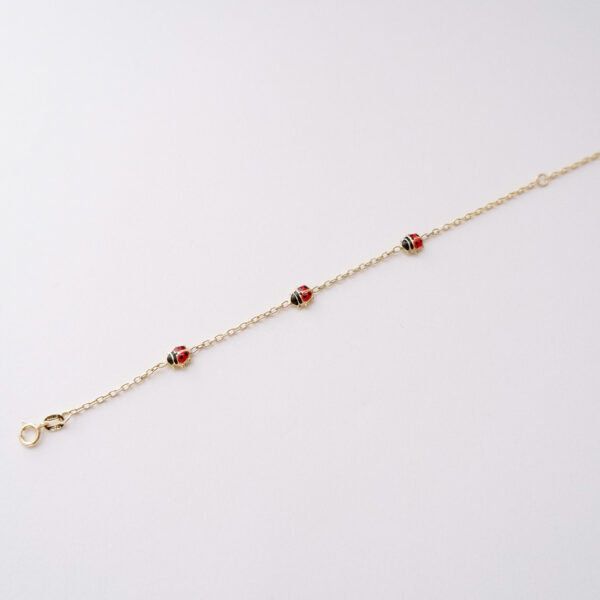 Bracciale Bimba Coccinelle in oro 18kt e smalto colorato - immagine 2