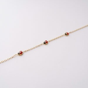 Bracciale Bimba Coccinelle in oro 18kt e smalto colorato