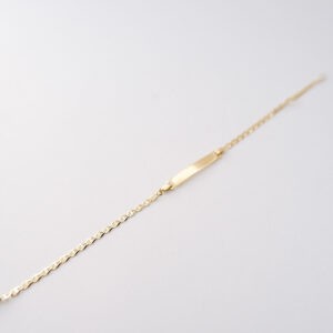 Bracciale Bimbo Targhetta in oro 18kt