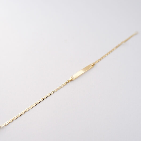 Bracciale Bimbo Targhetta in oro 18kt