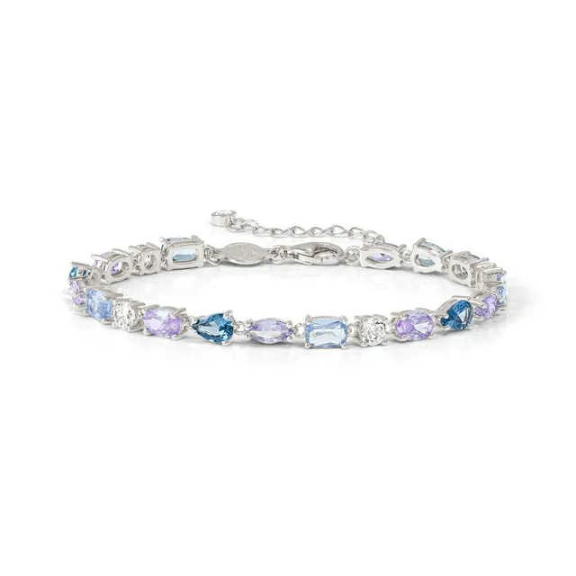 COLOUR WAVE Bracciale con Zirconi colorati