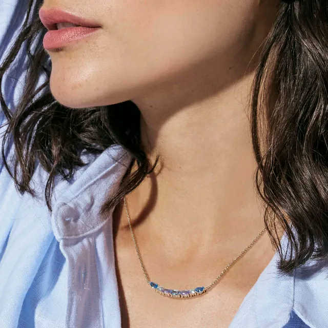 COLOUR WAVE Collana con Zirconi colorati - immagine 3