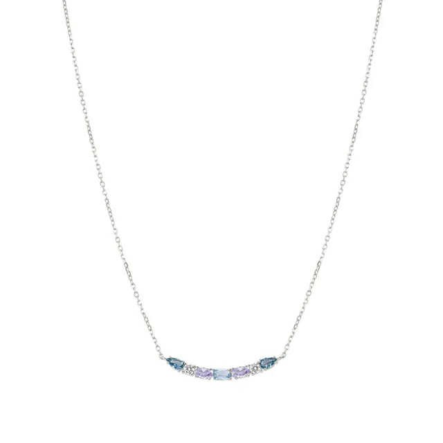 COLOUR WAVE Collana con Zirconi colorati