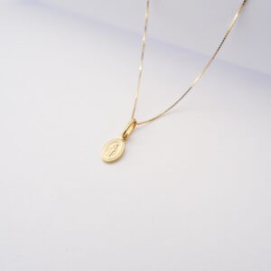 Collana Mini Madonna Miracolosa in oro giallo 18kt