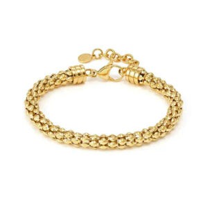 ECCLETTICA Bracciale maglia Pop Corn Oro
