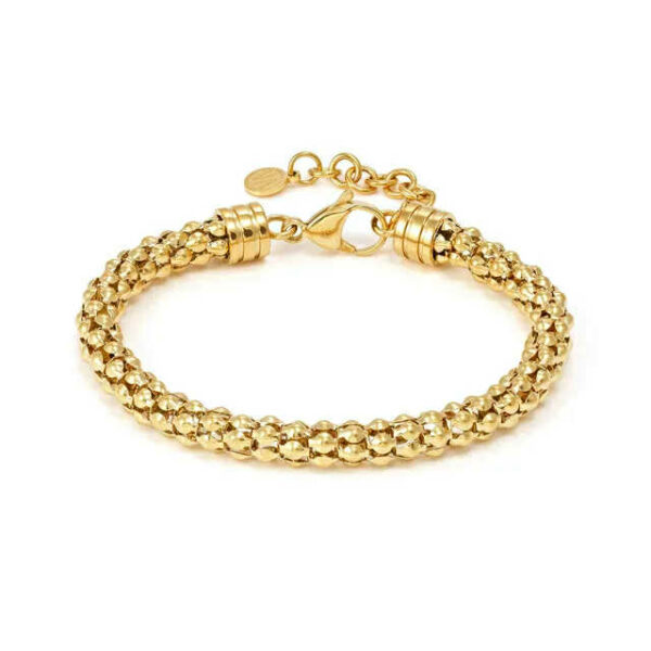 ECCLETTICA Bracciale maglia Pop Corn Oro