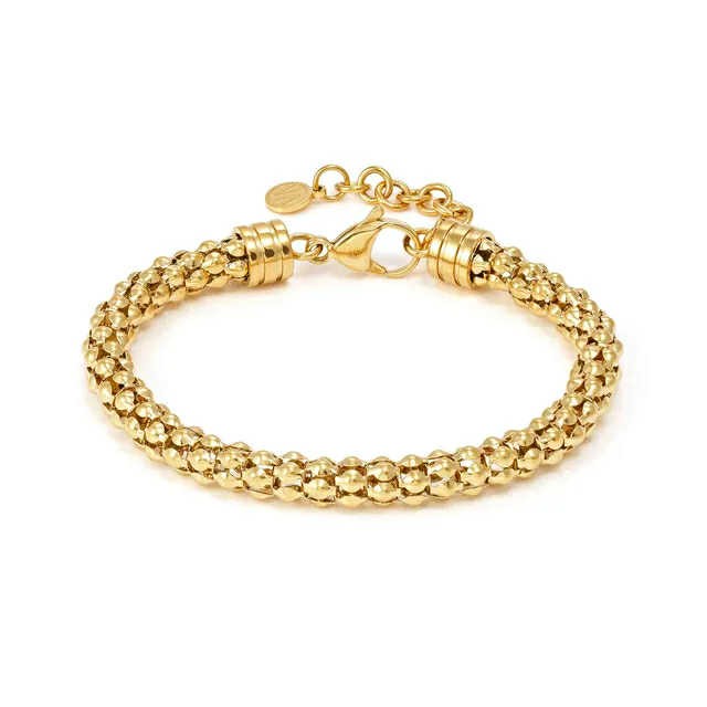 ECCLETTICA Bracciale maglia Pop Corn Oro