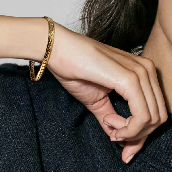 ECCLETTICA Bracciale maglia Snake Oro - immagine 2