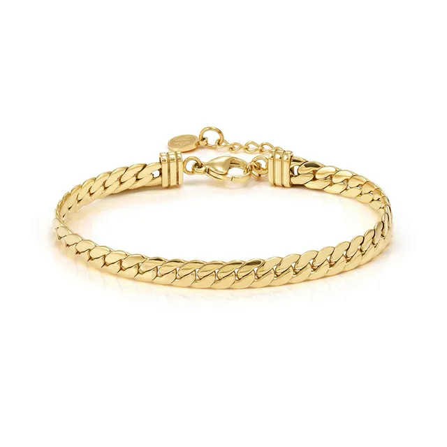 ECCLETTICA Bracciale maglia Snake Oro