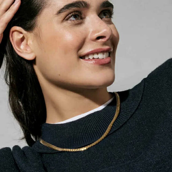 ECCLETTICA Collana maglia Snake Oro - immagine 3