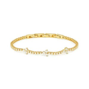 LIFE BOUQUET Bracciale Tennis Oro