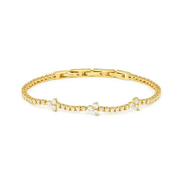 LIFE BOUQUET Bracciale Tennis Oro